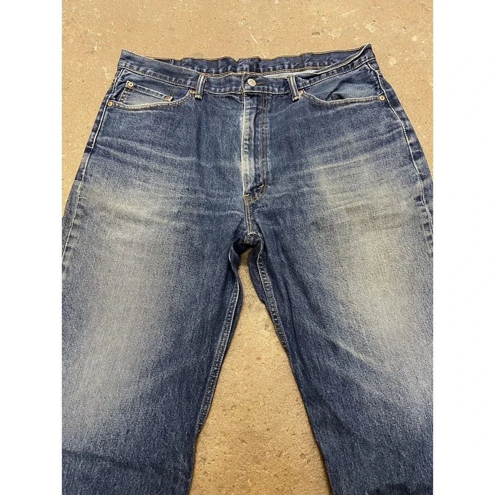 Levis 550 Jeans‎ Mens 40x30 Medium Wash Blue Relaxed Fit Tapered Leg Zip Fly
